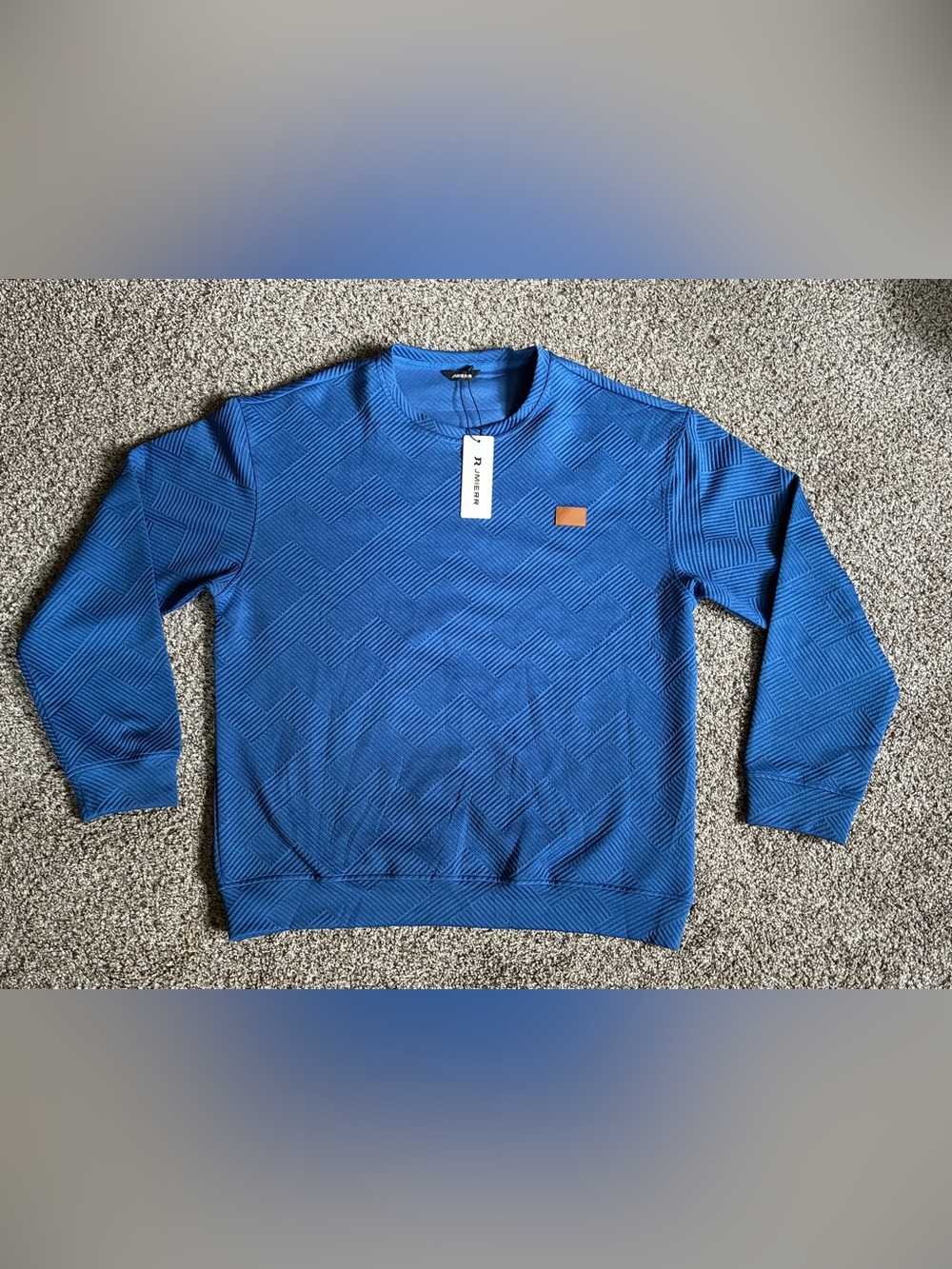 🎉 4/$25 NWT Jmierr Men's Blue Ribbed Sweater